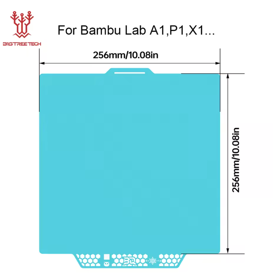 BIQU Panda Bauplatte Cryogrip Pro Bambu Lab A1 / P2S